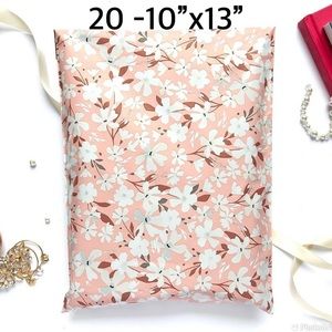 4/$20 -20 Spring Floral Poly mailer 10”x13”